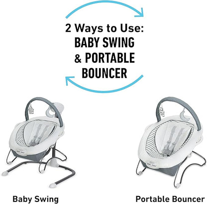 Graco Soothe 'n Sway LX Baby Swing & Bouncer (Derby) - Kidsy