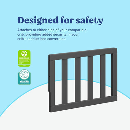Graco Storkcraft Toddler Safety Guardrail with Slats (Gray) - Kidsy