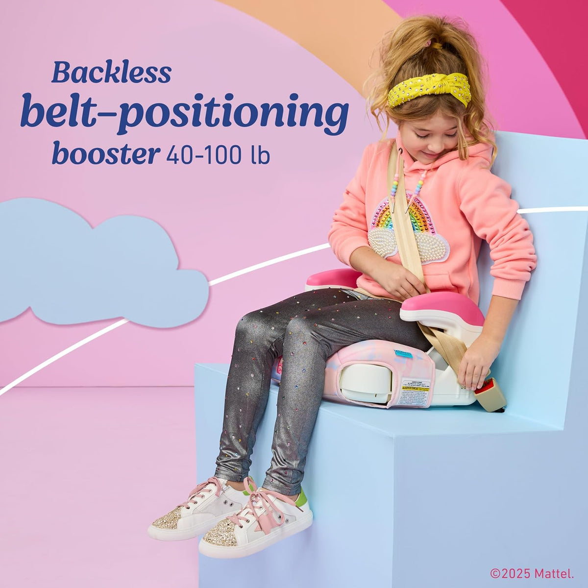 Graco TurboBooster 2.0 Backless Booster Car Seat (Barbie Painterly) - Kidsy