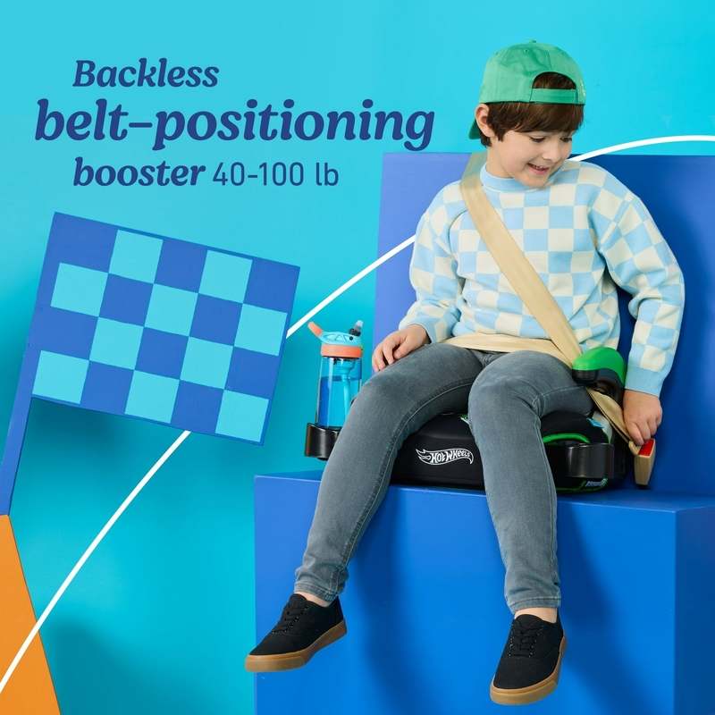 Graco Turbobooster 2.0 Backless Booster Car Seat (Hot Wheels Vintage) - Kidsy