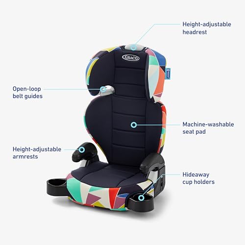 Graco TurboBooster 2.0 Highback Booster Seat (Geo Pop) - Kidsy