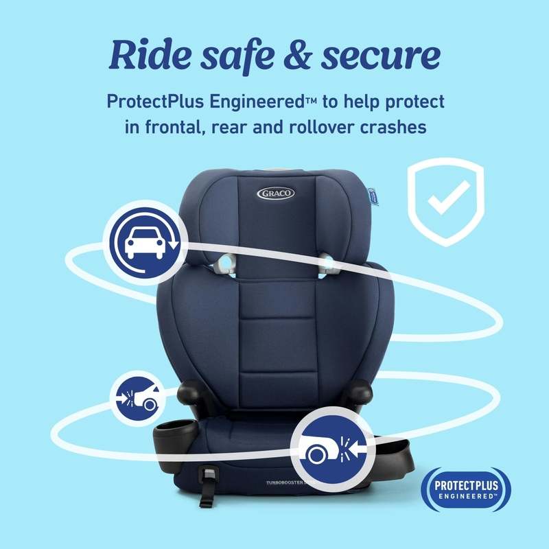 Graco TurboBooster Stretch2Fit Booster Seat (Mariner) - Kidsy