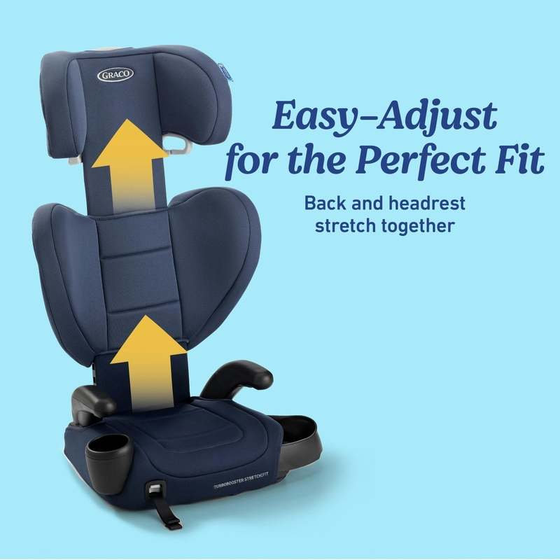 Graco TurboBooster Stretch2Fit Booster Seat (Mariner) - Kidsy