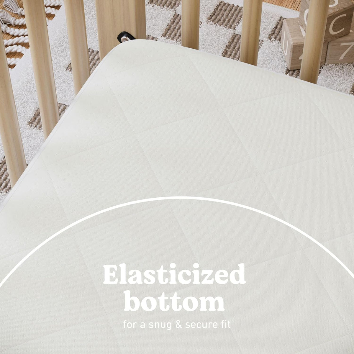 Graco Waterproof Crib & Toddler Mattress Protector (White) - Kidsy