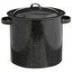 Granite Ware Porcelain Enamel Stock Pot 10.4 in. 12 qt (Black) - Kidsy
