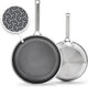 GreenPan Hybrid 2 - Piece Frying Pan Set - 9.5″ & 11″ (Stainless Steel) - Kidsy