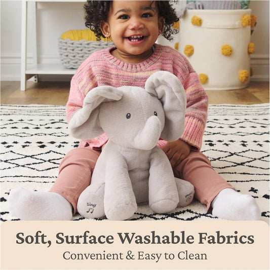 GUND Baby Animated Flappy Elephant Plush 12 Inch (Gray) - Kidsy