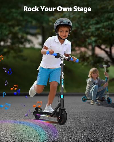Gyroor Kids Electric Scooter 150W Motor, LED Lights, Dual Brake System (Classic) - Kidsy