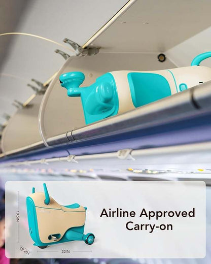 Gyroor Ride - On Toys for Kids Age 4 - 8 2 - in - 1 Electric Cars with Storage (Blue) - Kidsy