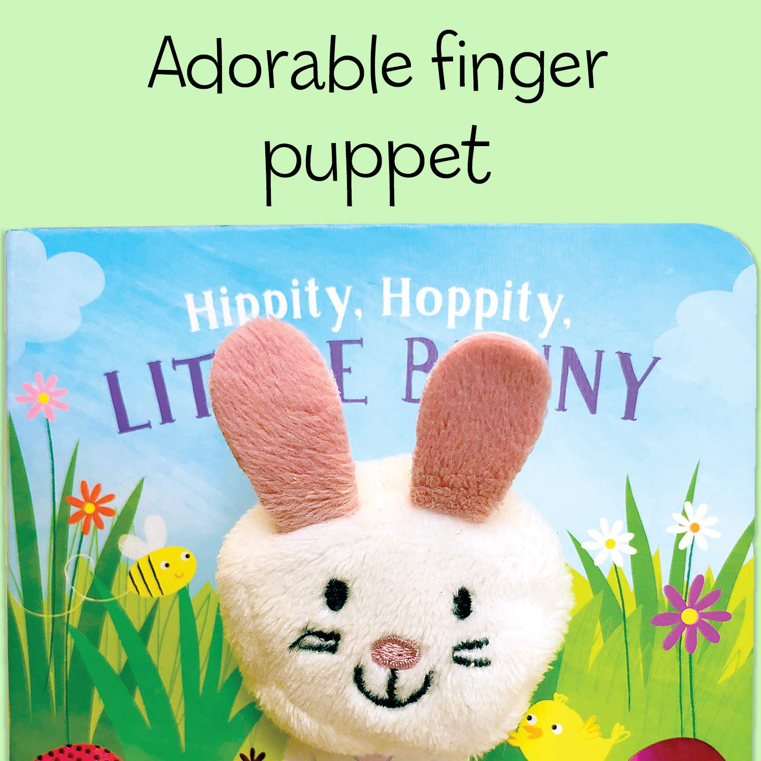 Hippity Hoppity Little Bunny Finger Puppet Board Book - Kidsy