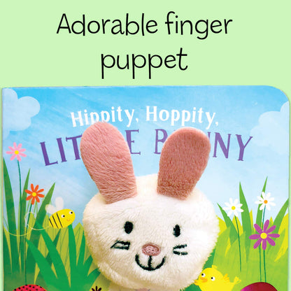 Hippity Hoppity Little Bunny Finger Puppet Board Book - Kidsy
