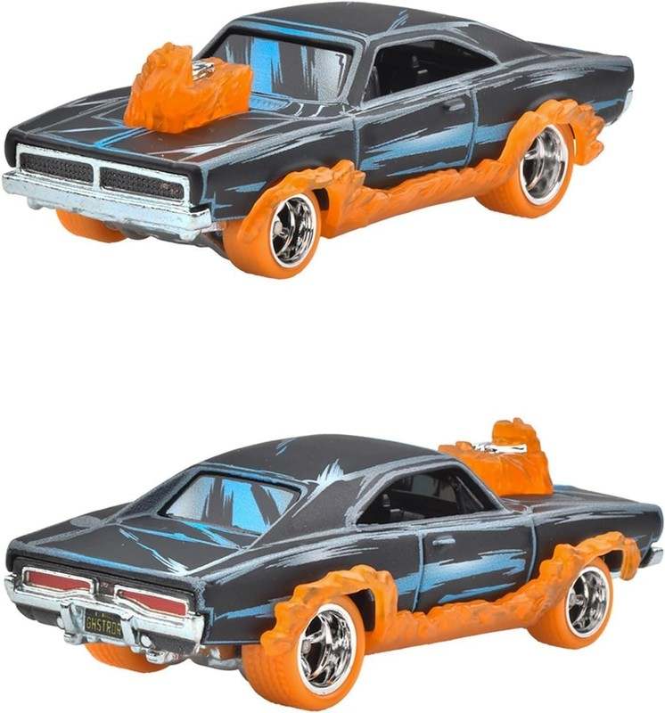 Hot Wheels Premium Marvel Ghost Rider Charger Die - Cast Car (JBL81) - Kidsy
