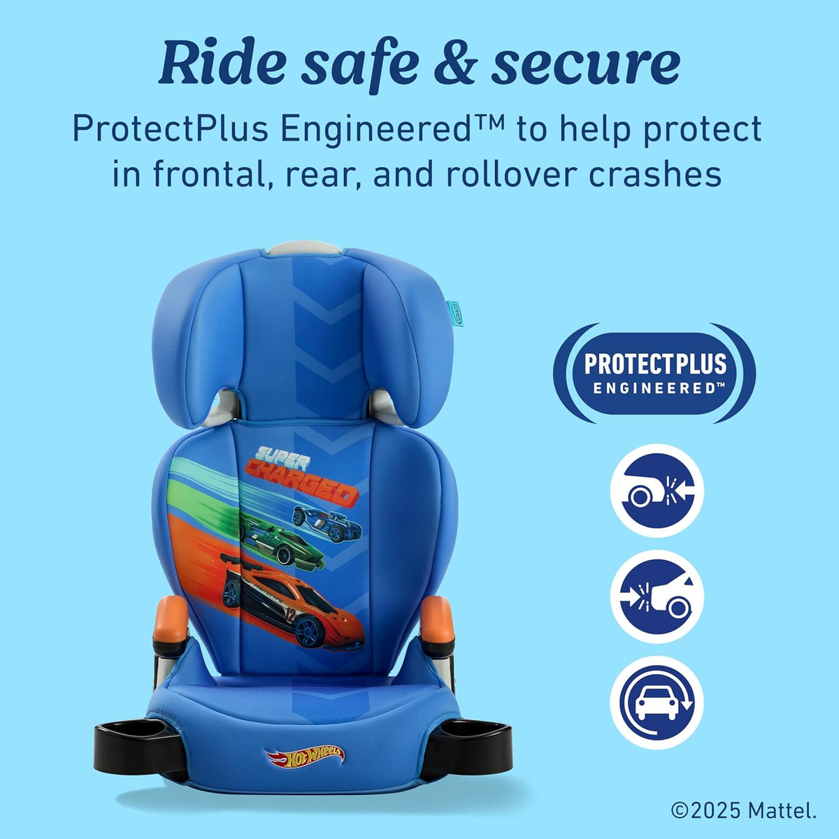 Hot Wheels x Graco Turbobooster 2.0 High Back Booster Seat - Kidsy
