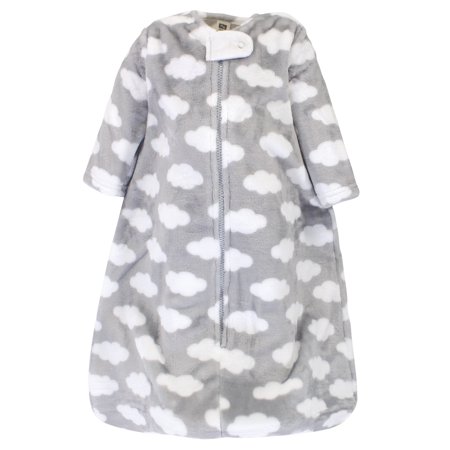 Hudson Baby Plush Sleeping Bag – 0–6M (Gray Clouds) - Kidsy