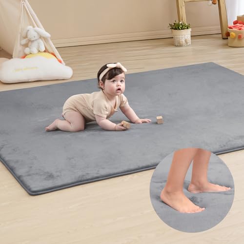 Huloo Sleep Memory Foam Baby Play Mat (Dark Gray) - Kidsy