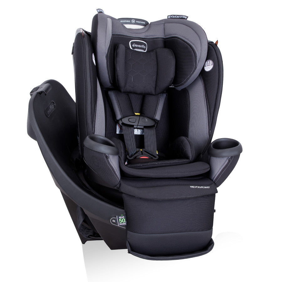 New Revolve360 Extend Rotational All-in-One Convertible Car Seat with Quick Clean Cover