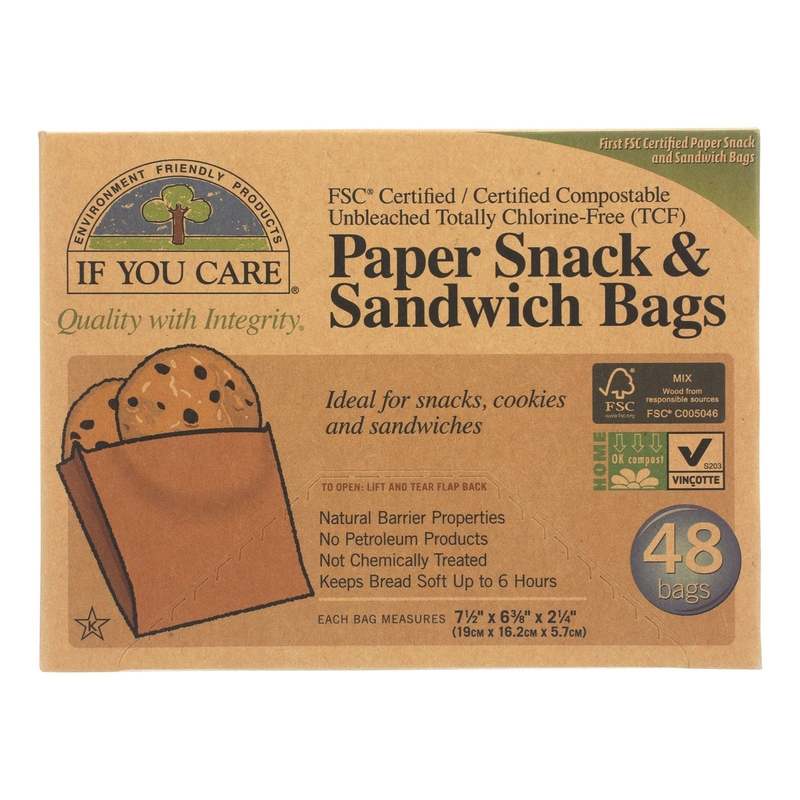 If You Care Paper Sandwich & Snack Bags - Kidsy
