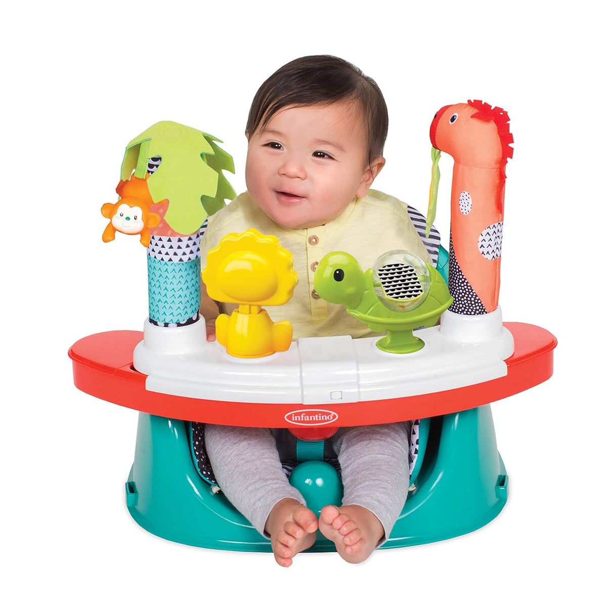 Infantino 3 - in - 1 Grow - with - Me Discovery Seat & Booster with Removable Tray - Kidsy