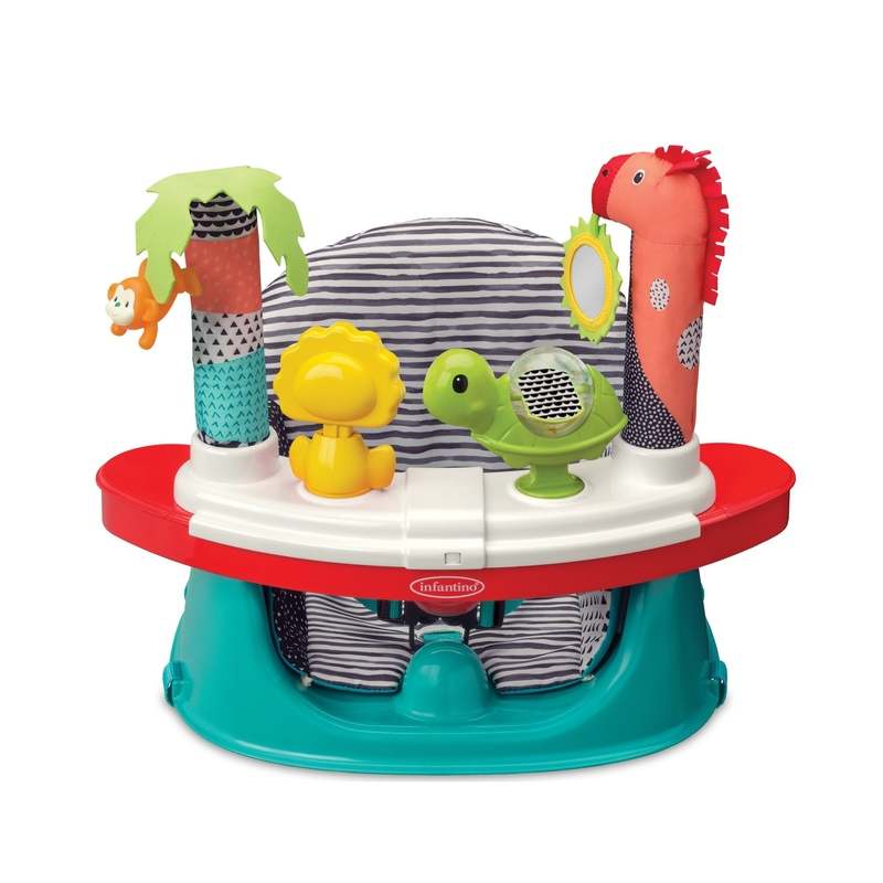 Infantino 3 - in - 1 Grow - with - Me Discovery Seat & Booster with Removable Tray - Kidsy