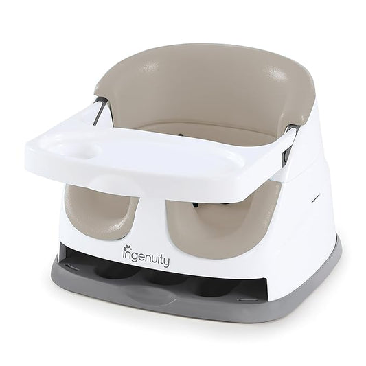 Ingenuity 2 - in - 1 Booster Feeding and Floor Seat (Cashmere) - Kidsy