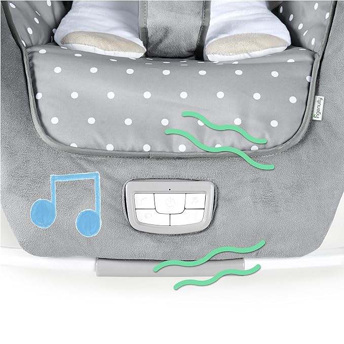 Ingenuity 2 - in - 1 Infant to Toddler Rocker and Baby Bouncer (Cuddle Lamb) - Kidsy