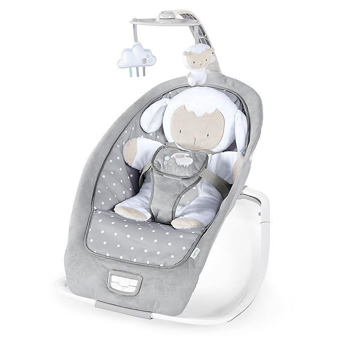 Ingenuity 2 - in - 1 Infant to Toddler Rocker and Baby Bouncer (Cuddle Lamb) - Kidsy