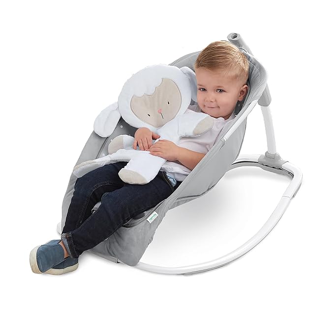 Ingenuity 2 - in - 1 Infant to Toddler Rocker and Baby Bouncer (Cuddle Lamb) - Kidsy
