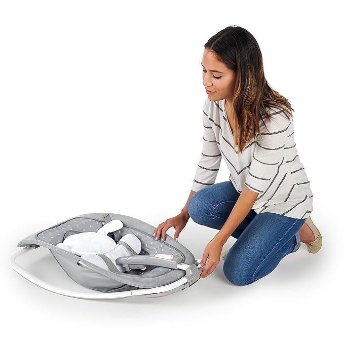 Ingenuity 2 - in - 1 Infant to Toddler Rocker and Baby Bouncer (Cuddle Lamb) - Kidsy