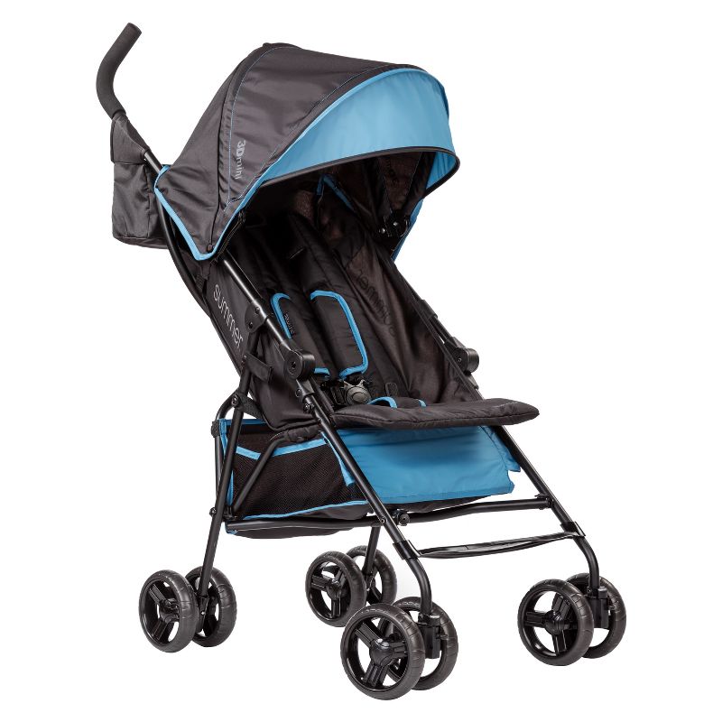 Ingenuity 3D Mini Convenience Stroller (Blue/Black) - Kidsy