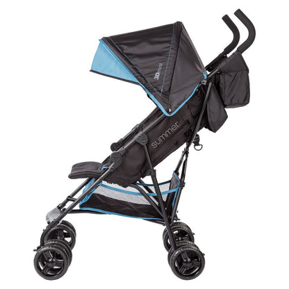 Ingenuity 3D Mini Convenience Stroller (Blue/Black) - Kidsy