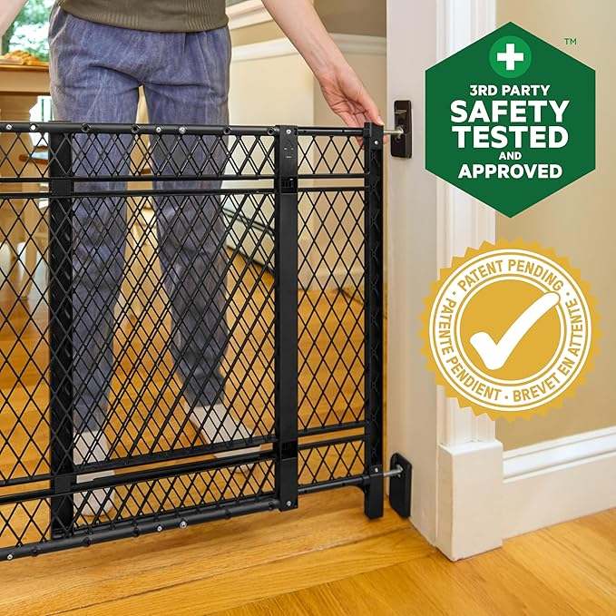 Ingenuity 42W Series Baby & Dog Gate (Black) - Kidsy