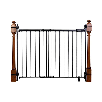 Ingenuity 46W x 32.5" Stairway Safety Gate (Black) - Kidsy