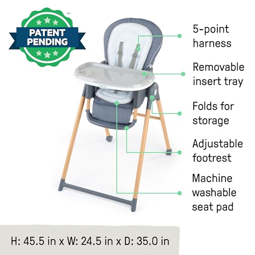 Ingenuity 7 - in - 1 High Chair (Chambray) - Kidsy