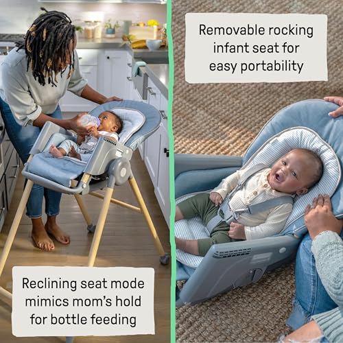 Ingenuity 7 - in - 1 High Chair (Chambray) - Kidsy