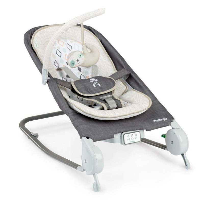 Ingenuity Anti - Colic Bouncer Rocker (Grey Parker) - Kidsy