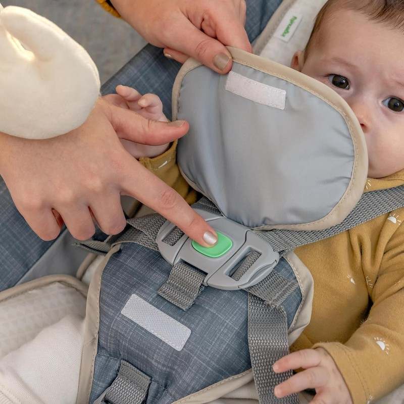 Ingenuity Anti - Colic Bouncer Rocker (Grey Parker) - Kidsy