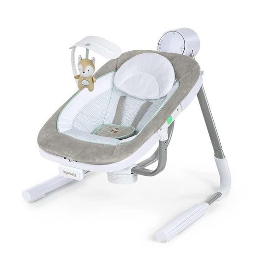 Ingenuity Anyway Sway 5 - Speed Multi - Direction Portable Foldable Baby Swing (Ray) - Kidsy