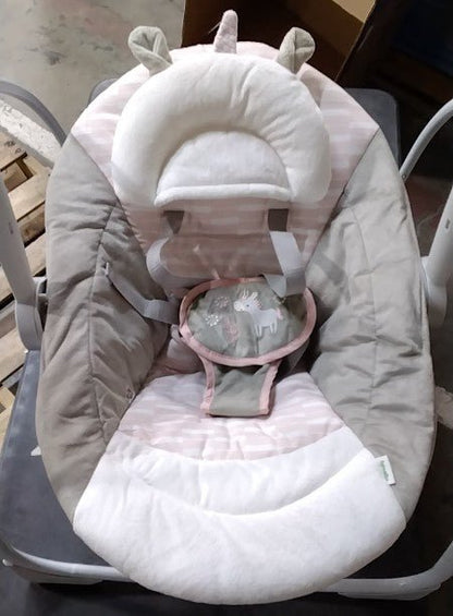 Ingenuity Comfort 2 Go Baby Swing (Pink Flora) - Kidsy