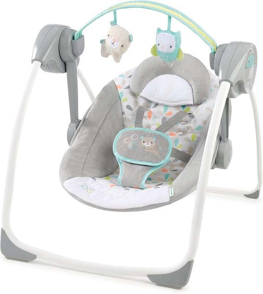 Ingenuity Comfort 2 Go Compact Portable Baby Swing (Fanciful Forest) - Kidsy
