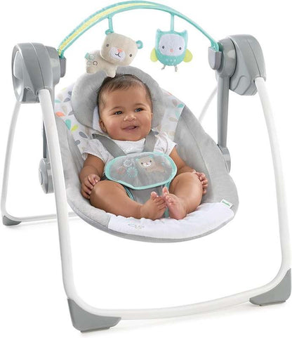 Ingenuity Comfort 2 Go Compact Portable Baby Swing (Fanciful Forest) - Kidsy