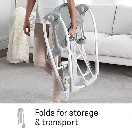 Ingenuity Compact Lightweight Portable Baby Swing (Abernathy) - Kidsy