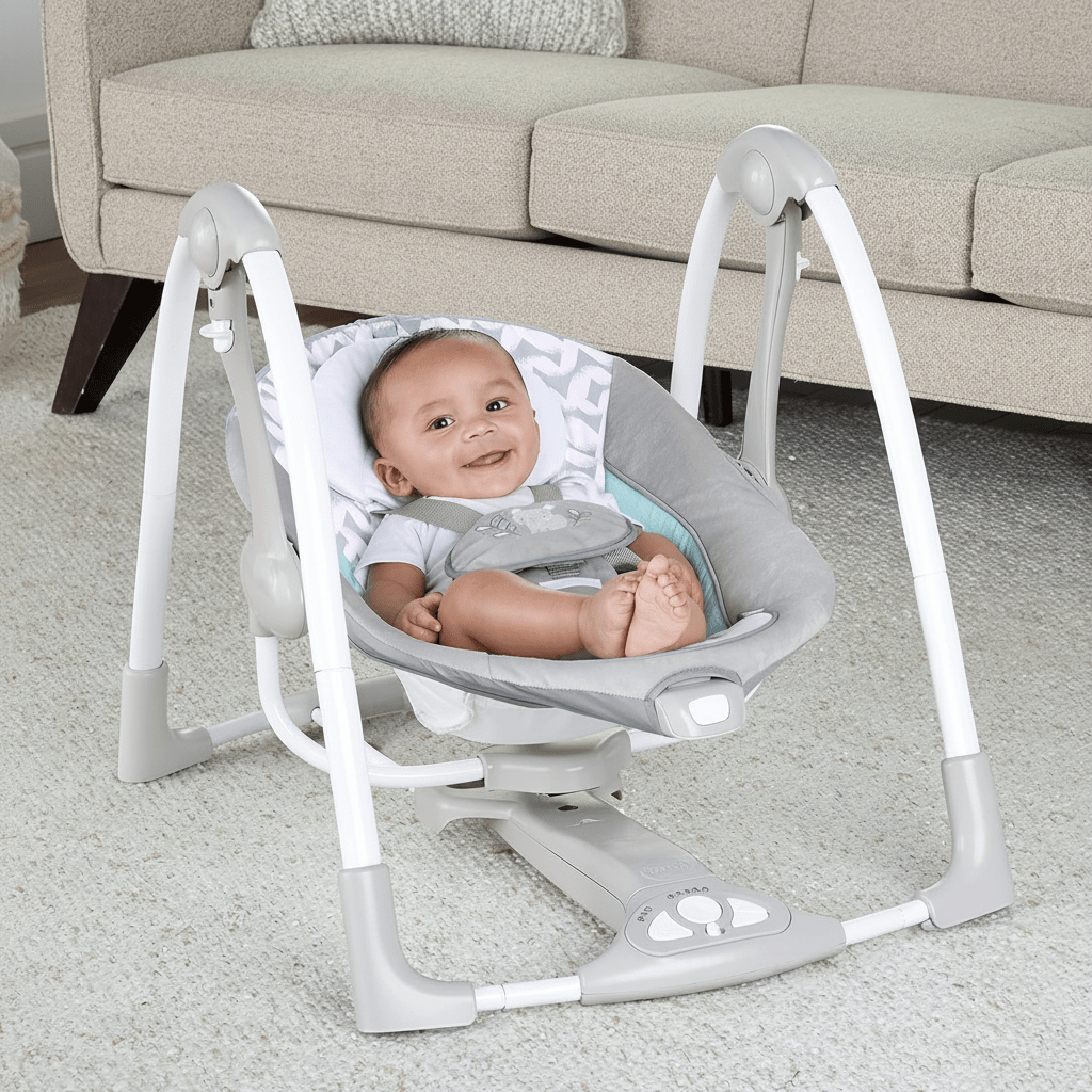 Ingenuity ConvertMe 2 - in - 1 Portable Swing & Infant Seat (Raylan) - Kidsy