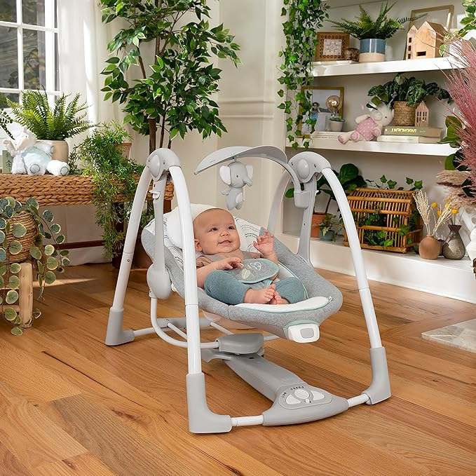 Ingenuity ConvertMe 2 - in - 1 Swing & Infant Seat (Swell) - Kidsy