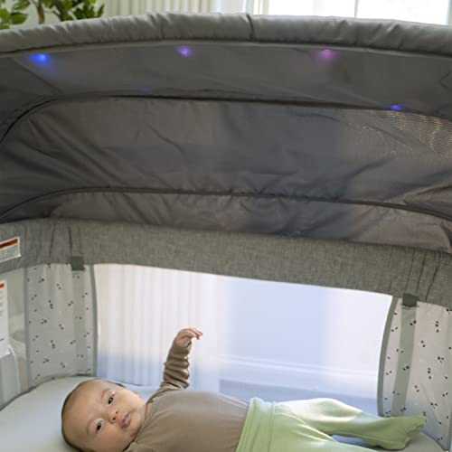 Ingenuity Dream Hero Starlight 3 - in - 1 Co - Sleeping Bassinet and Crib - Lume (Grey) - Kidsy