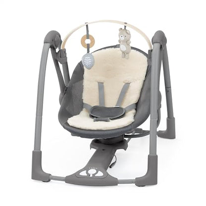 Ingenuity Every Season Swing 'n Go Portable Swing (Grey - Wesley) - Kidsy