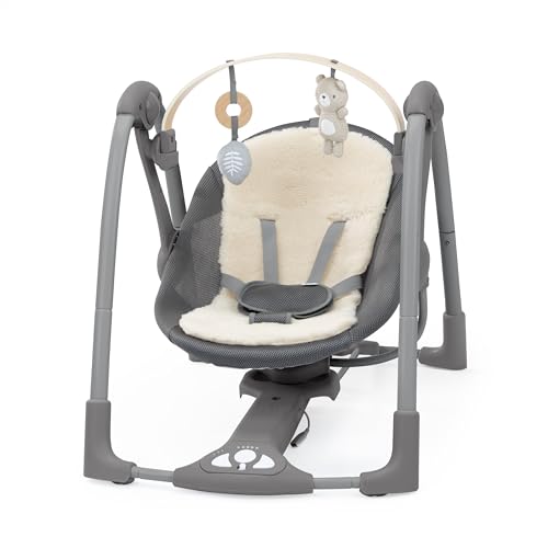 Ingenuity Every Season Swing 'n Go Portable Swing (Grey - Wesley) - Kidsy