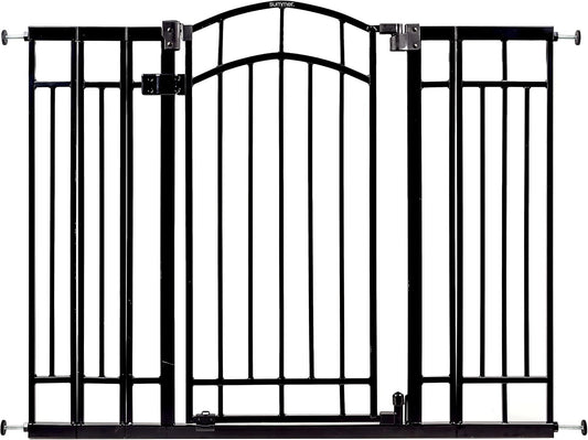 Ingenuity Extra Tall Walk-Thru Baby Gate, 28.5–48 Inches (Black) - Kidsy
