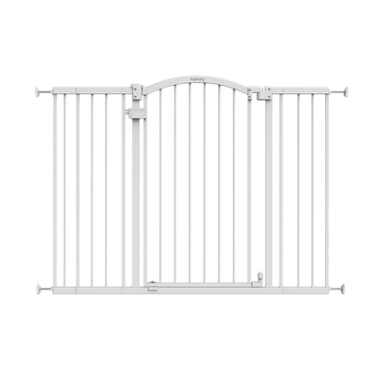 Ingenuity Extra Tall & Wide Auto-Close Baby & Pet Gate, 29.5–53"W × 38"H (White) - Kidsy