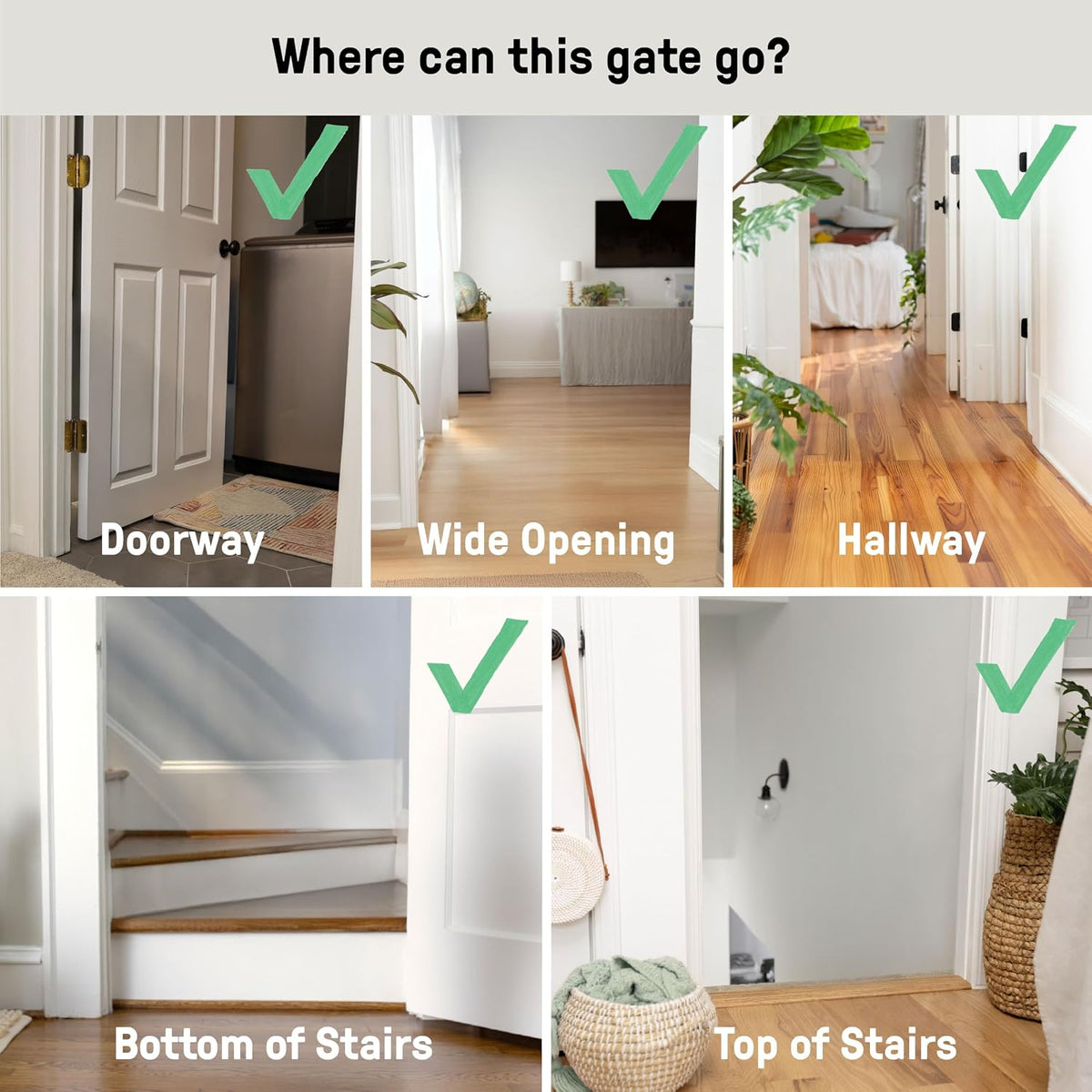 Ingenuity Extra Tall & Wide Auto-Close Baby & Pet Gate, 29.5–53"W × 38"H (White) - Kidsy