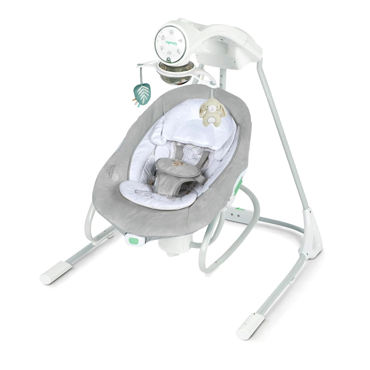 Ingenuity InLighten 2-in-1 Soothing Baby Swing & Rocker (Remy) - Kidsy